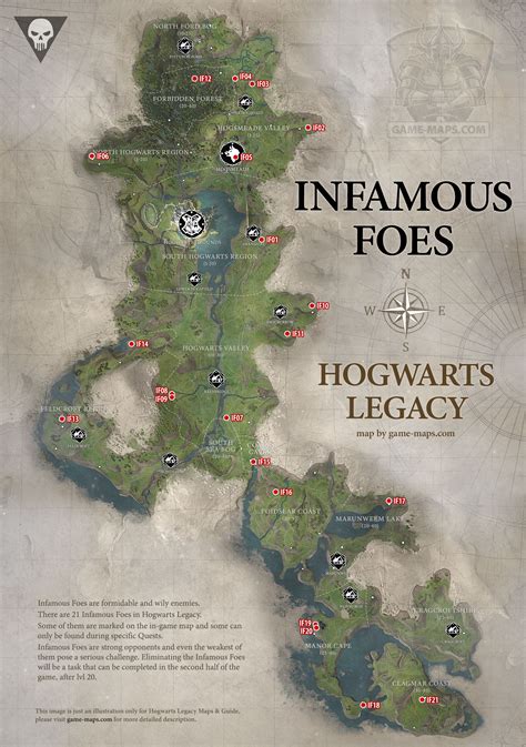 Hogwarts Legacy All Infamous Foes Locations